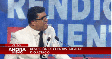 Alcalde de Santo Domingo ESte Dío Astacio en rendición de cuentas, primer año