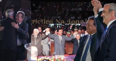 El abrazo de Luis Abinader y Leonel Fernandez